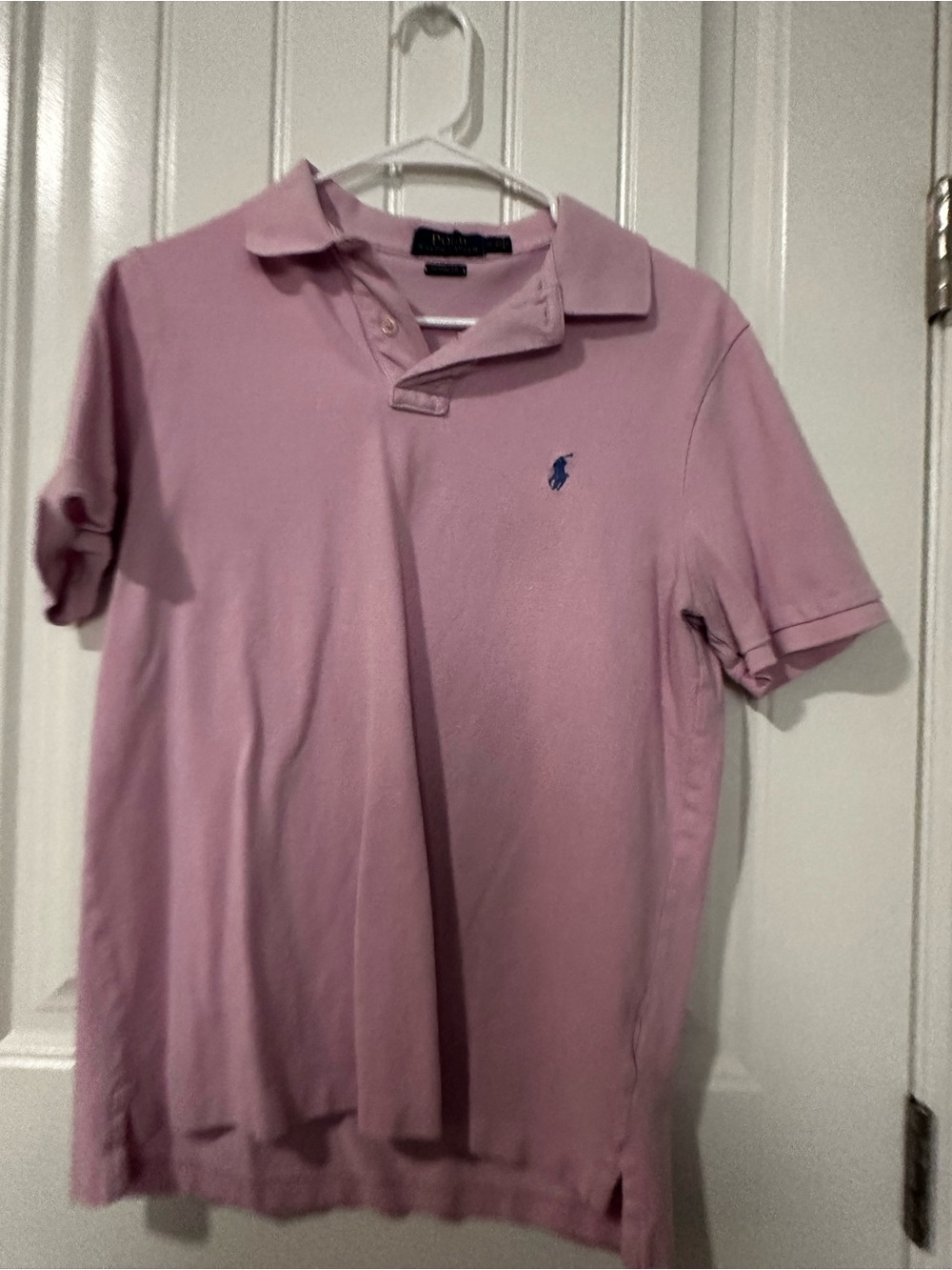 Ralph Lauren Pink Polo with Blue Pony